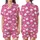 Cozy Dreamer's Hot Pink White Whimsical Sleep Eyelashes Star Cloud Pattern Sleep Set Satin Short-Sleeve Pajamas Set - 1