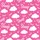 Cozy Dreamer's Hot Pink White Whimsical Sleep Eyelashes Star Cloud Pattern Sleep Set Satin Short-Sleeve Pajamas Set - 4