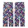 Whimsical Navy Abstract: Hand-Drawn Organic Splotches Pattern - Multi-Color Wearable Kid Satin Pajamas Set - 3