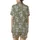 Koala Lover's Dream: Sleepy Grey Koalas & Eucalyptus Leaves on Muted Olive Green Comfort Item Satin Short-Sleeve Pajamas Set - 3