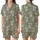 Koala Lover's Dream: Sleepy Grey Koalas & Eucalyptus Leaves on Muted Olive Green Comfort Item Satin Short-Sleeve Pajamas Set - 1