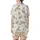 Whimsical Fox Lover's Playful Fennec Fox, Striped Fur, Pastel Cherry Blossom Designed Wear Satin Short-Sleeve Pajamas Set - 3
