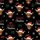 Highland Cow Christmas Design: Festive Santa Hat Pattern with Rustic Plaid & MERRY Christmas Text Satin Short-Sleeve Pajamas Set - 4
