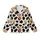 Playful Giraffe Fan: Creamy Beige Black Spotted with Cheerful Wide-Eyed Pink Bow Giraffe Pattern Wear Kid Satin Pajamas Set - 2