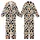 Playful Giraffe Fan: Creamy Beige Black Spotted with Cheerful Wide-Eyed Pink Bow Giraffe Pattern Wear Kid Satin Pajamas Set - 1