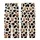 Playful Giraffe Fan: Creamy Beige Black Spotted with Cheerful Wide-Eyed Pink Bow Giraffe Pattern Wear Kid Satin Pajamas Set - 3
