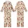 Christmas Enthusiast's Gingerbread Cookie Reindeer Tree Star Snowman Candy Cane Stocking Scatter Pattern Kid Satin Pajamas Set - _uvFlFi0Q-