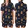 Sweet Dreams Lover: Playful Teddy Bear & Happy Text Pattern - Dark Navy Comfort Attire Satin Short-Sleeve Pajamas Set - 1