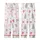 Whimsical Pink Christmas Watercolor Scatter - Santa, Reindeer, Trees, Gifts Design Kid Satin Pajamas Set - 3