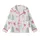 Whimsical Pink Christmas Watercolor Scatter - Santa, Reindeer, Trees, Gifts Design Kid Satin Pajamas Set - 2