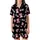 Whimsical Bear Lover Pink Cartoon Teddy Bear & 'BEAR' Text Heart Design Satin Short-Sleeve Pajamas Set - 2