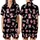 Whimsical Bear Lover Pink Cartoon Teddy Bear & 'BEAR' Text Heart Design Satin Short-Sleeve Pajamas Set - 1