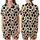 Playful Giraffe Fan: Creamy Beige Black Spotted with Cheerful Wide-Eyed Pink Bow Giraffe Pattern Wear Satin Short-Sleeve Pajamas Set - 1
