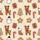 Christmas Enthusiast's Gingerbread Cookie Reindeer Tree Star Snowman Candy Cane Stocking Scatter Pattern Satin Short-Sleeve Pajamas Set - 4