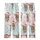 Festive Fluffy Highland Cow Calf: Whimsical Watercolor Art, Santa Hat, Teal Garland, Colorful String Lights & Snowflakes Design Kid Satin Pajamas Set - 3