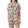 Western Spirit Whimsical Guitars Boots Stars Rustic Country Music Pattern Design Satin Short-Sleeve Pajamas Set - 2