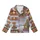 Highland Cow Christmas: Whimsical Fluffy Cow Pajamas, Tree & Fireplace Scene Kid Satin Pajamas Set - 2
