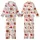 Baseball Fan Hand-Painted Watercolor Game Day Pattern: Gloves, Bats, Helmets, Trophies, Popcorn & Hotdogs Design Satin Short-Sleeve Pajamas Set - 1
