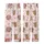 Fluffy Highland Cow Pastel Pink Rose Design with Leopard Hearts - Rustic Chic Wearable Art Kid Satin Pajamas Set - 3
