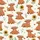 Fluffy Baby Highland Cow Flower Crown Sunflowers Whimsical Nature Wearable Art Kid Satin Pajamas Set - 4