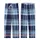 Modern Abstract Plaid: Dynamic Grid Navy Sky Blue Grey Seamless Design - Fashion Accent Kid Satin Pajamas Set - 3