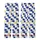 Vibrant Coastal Design: Royal Blue White Checkerboard Sardine Lemon Flat Graphic Wearable Kid Satin Pajamas Set - 3