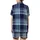 Modern Abstract Plaid: Dynamic Grid Navy Sky Blue Grey Seamless Design - Fashion Accent Satin Short-Sleeve Pajamas Set - 3