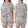 Cat Lovers : Hand-Drawn Kitten Expressions & Playful Poses - Pastel Feline Motif Satin Short-Sleeve Pajamas Set - 1