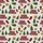 Festive Celebrator's Merry Christmas Text Tree Present Stocking All-Over Pattern Fabric Satin Short-Sleeve Pajamas Set - 4