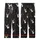Cat Lover's Grumpy Shaggy Black Cat Coffee Mug Repeating Pattern – Humorous Wearable Art Kid Satin Pajamas Set - iD71hZ0PQk