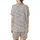 Delicate Floral Dream: Muted Terracotta Blue Pink Blossom & Vine Motif on Silver-Grey - Wearable Fabric Satin Short-Sleeve Pajamas Set - ANv0I2foeD