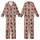 Fluffy Highland Calves: Red Santa Hats, Kraft Gift Boxes, Falling Snowflakes, Golden Bokeh Lights Kid Satin Pajamas Set - 1