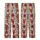 Fluffy Highland Calves: Red Santa Hats, Kraft Gift Boxes, Falling Snowflakes, Golden Bokeh Lights Kid Satin Pajamas Set - 3