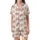 Charming Pig Lover's: Desaturated Pink Piglets, Mint Clover & Pastel Dot Wearable Design Satin Short-Sleeve Pajamas Set - 2