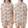 Charming Pig Lover's: Desaturated Pink Piglets, Mint Clover & Pastel Dot Wearable Design Satin Short-Sleeve Pajamas Set - 1