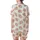 Charming Pig Lover's: Desaturated Pink Piglets, Mint Clover & Pastel Dot Wearable Design Satin Short-Sleeve Pajamas Set - 3