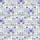 Elegant Periwinkle Lavender Butterfly & Soft Floral Muted Grid Pattern Satin Short-Sleeve Pajamas Set - 4