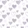 Gentle Soul Muted Lavender Striped Hand-Drawn Heart Comfort Wear Satin Short-Sleeve Pajamas Set - 4