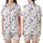 Gentle Soul Muted Lavender Striped Hand-Drawn Heart Comfort Wear Satin Short-Sleeve Pajamas Set - i0rWi_4eii