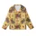 Playful Bear Enthusiast Cartoon Bears, Honey Jars, Autumn Leaves Golden Sepia Checkerboard Pattern Kid Satin Pajamas Set - 7HIsXngU6H