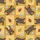 Playful Bear Enthusiast Cartoon Bears, Honey Jars, Autumn Leaves Golden Sepia Checkerboard Pattern Kid Satin Pajamas Set - 4