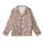 Botanical Enthusiast's Vintage Olive Leaf, Cream Flower & Berry Motif on Dusty Rose Kid Satin Pajamas Set - mD0b3l8uQM