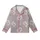 Elegant Botanical Dandelion: Fluffy White Seed Heads, Dusty Rose & Grey Design Kid Satin Pajamas Set - 2