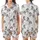 Equestrian Dream: Dynamic Etched Horses & Calla Lily Botanical Art Piece Satin Short-Sleeve Pajamas Set - 1