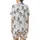Equestrian Dream: Dynamic Etched Horses & Calla Lily Botanical Art Piece Satin Short-Sleeve Pajamas Set - 3