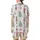 Women's Whimsical Pastel Watercolor Nutcracker Christmas Tree Star Snowflake Pattern Fuchsia Mint Blue Golden Yellow Satin Short-Sleeve Pajamas Set - 3
