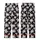 Modern Minimalist's Crisp White Layered Geometric Circle Style Piece Kid Satin Pajamas Set - 3