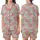 Pastel Dreamer's Patchwork: Intricate Paisley Floral Mosaic - Cheerful Wearable Art Satin Short-Sleeve Pajamas Set - Bhr4QBBk1h