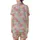 Pastel Dreamer's Patchwork: Intricate Paisley Floral Mosaic - Cheerful Wearable Art Satin Short-Sleeve Pajamas Set - toksG5-LU9