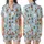 Whimsical Winter Wonderland: Gnomes, Snowmen, Reindeer, Polar Bears on Sky Blue Loungewear Satin Short-Sleeve Pajamas Set - 1